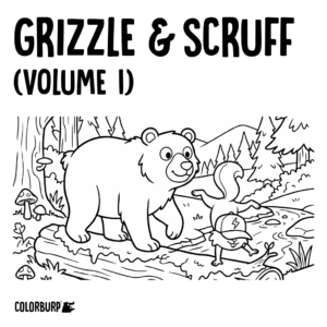 Grizzle and Scruff Volume One - Printable Coloring Book